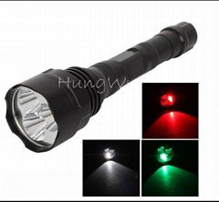 TrustFire handheld torch with multi beam colors