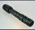 High power rechargeable zoom flashlight