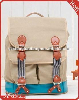 fashion cute canvas school backpacks for girls