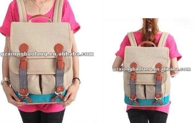 fashion cute canvas school backpacks for girls 2