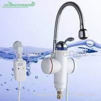 Fast electric hot water faucet