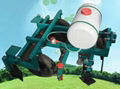 Plastic film mulching machine 1