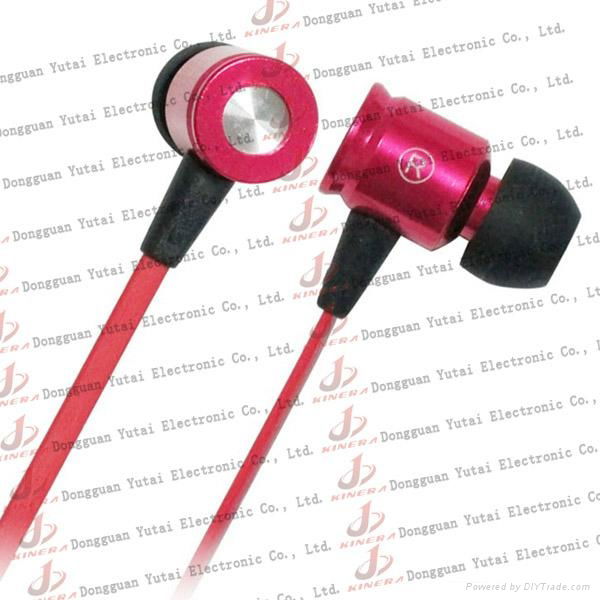 Dual Driver/Speaker Flat Cable Earphones with Microphone!!  2