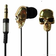 High quality ghost shell metal earphones 