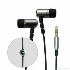 High quality and hot selling metal earphones with mic