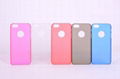 iphone 5 transparent matt case,high quality 2