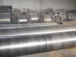 Wedge wire screen cylinders