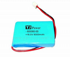 18.5V 6000mAh high capacity polymer battery pack