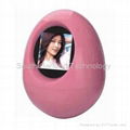 Egg digital picture frame with clock 1