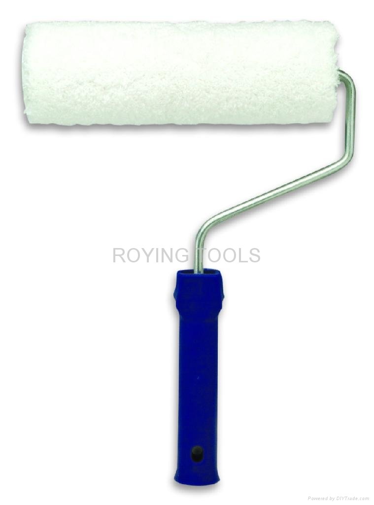 White microfiber lint free paint roller