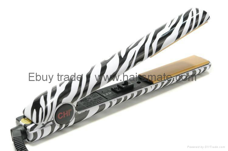 Hot flat ceramic hair straightener in USA Zebra White