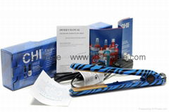 Hot flat ceramic hair straightener in USA Zebra Blue