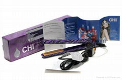 Hot flat ceramic hair straightener in USA Zebra purple