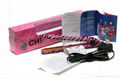 Hot flat ceramic hair straightener in