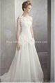  Vera wang one shoulder wedding dress with train design 3