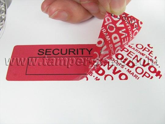 Tamper Evident Security Labels and Stickers For Sealing Aircraft with Car Door 2