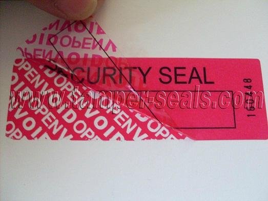 Tamper Evident Security Labels and Stickers For Sealing Aircraft with Car Door 3