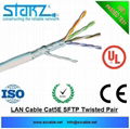 Shielded Twisted Pair cat5e Cable SFTP, BC/CCA, 4 pairs, solid