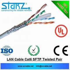 Twisted Pair Cable (SFTP), BC, 4 pairs, Category 6, Solid, PVC