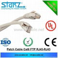 patch cord cable cat6 ftp rj45 pure copper 24awg networking