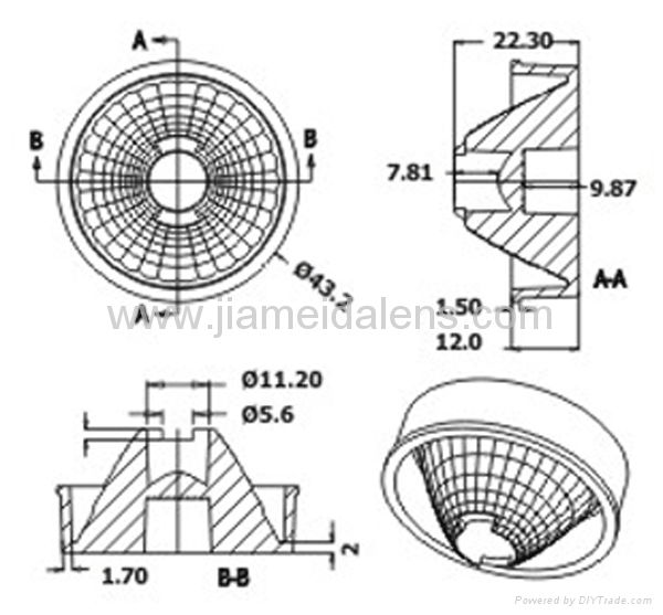 Hot Selling Citizen COB Lens 38 Degree 2