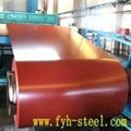 Red color Prepainted steel coils