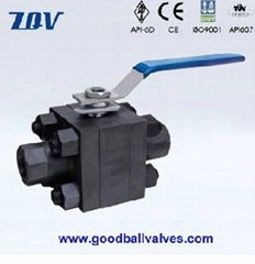 800LB-2500LB 3PC Forged Steel Ball Valve