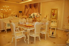 solid Furniture, new style dining room,gold foil decorate