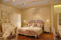 solid Furniture, new style bedroom suite , double bed