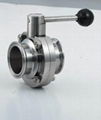 Sanitary  Stainless steel butterfly valves  1