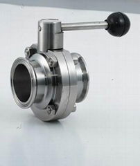 Sanitary  Stainless steel butterfly valves 
