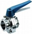 Sanitary  Stainless steel butterfly valves  2