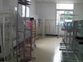 Metal display racks,wire,tubes,wood.metal-wood 2