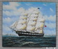 oil paingtings sailing boat