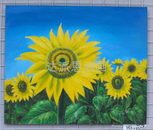 oil paingtings sunflower