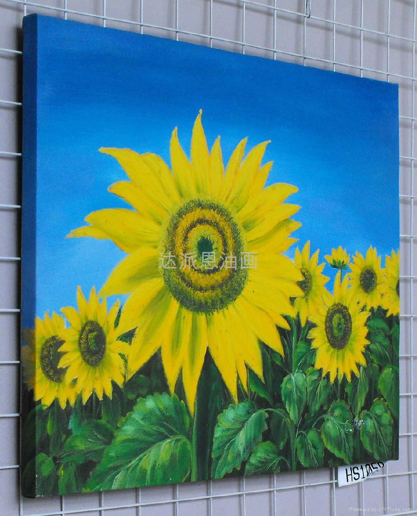 oil paingtings sunflower 3