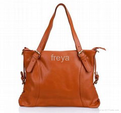 fine nappa leather shoulder bag for women