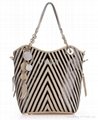 2013 new arrival shoulder  lady bag vertical stripes 2
