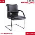 steel leg office leather chair