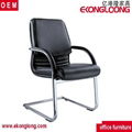 steel leg office leather chair 2