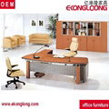 wood panel office manager working desk