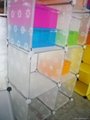 plastic (PP) cube storage shelf 