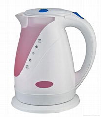 Rotating Plastic Kettles  With Two Colour LED Light --CHAMELEON