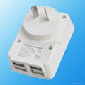 4USB power adapter for mobile phone 4