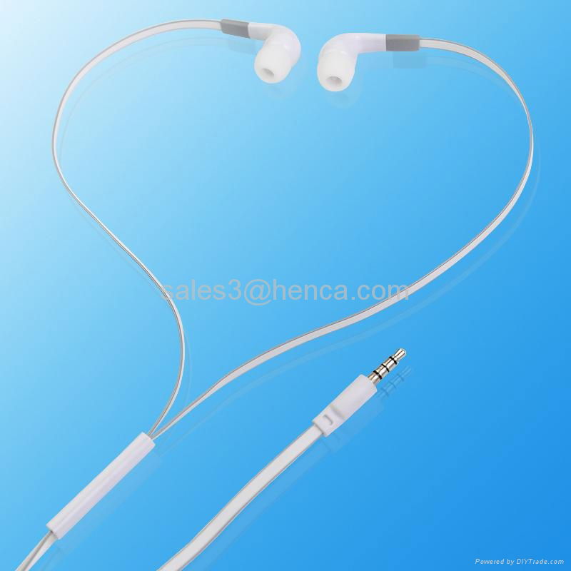 handfree earphone with volume control and mic for iphone 3