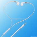 handfree earphone with volume control and mic for iphone 3