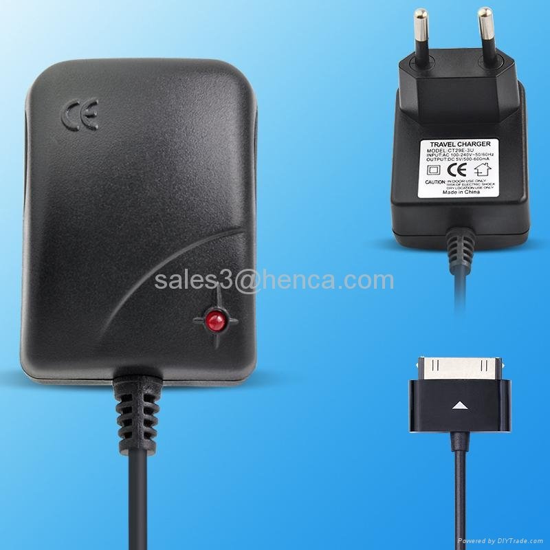 travel charger with 30pin connector for iPhone  2