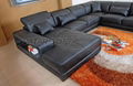 Hotsale home leather sofa 5