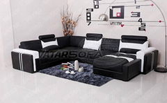 Chsian sectional leather sofa