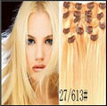 best quality HUMAN VIRGIN REMY Clip in hair extensions